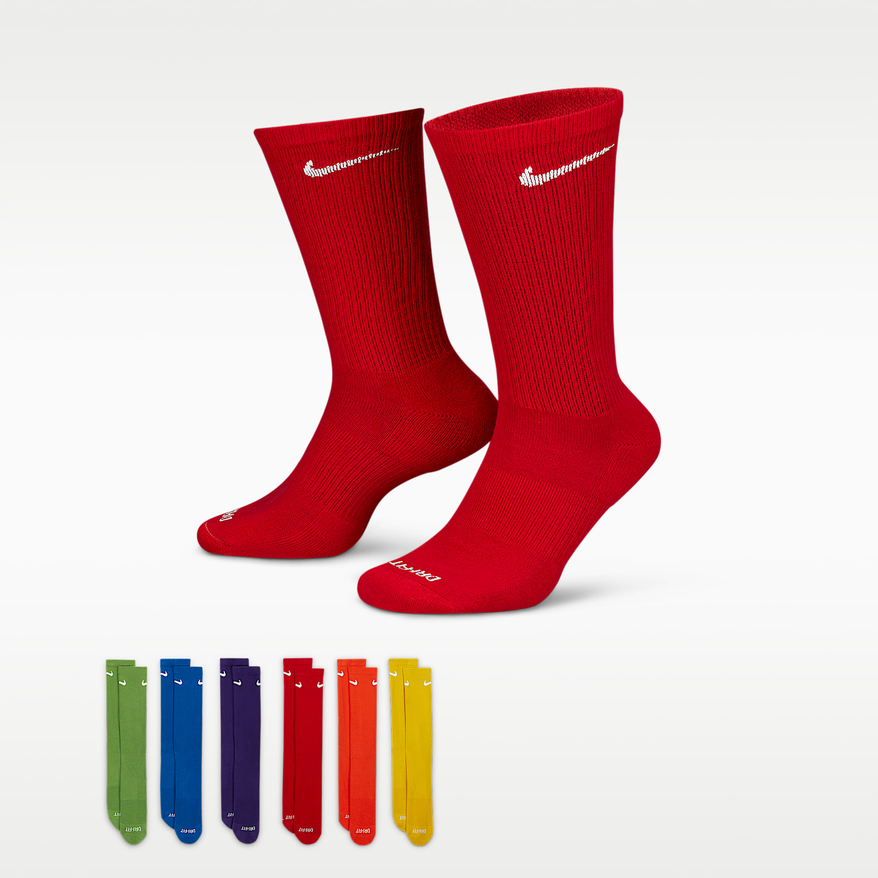 Nike Everyday Plus Cushioned Training Crew Socks (6 Pairs). Nike.com
